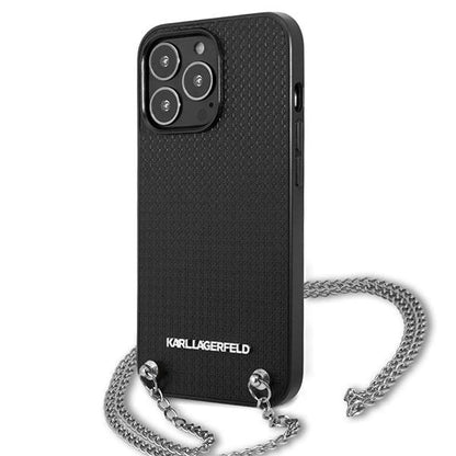 Karl Lagerfeld Monogram Plaque Case for iPhone 13 Pro / 13 6.1" - Blackx_1