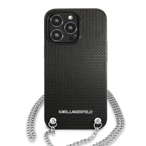 Karl Lagerfeld Monogram Plaque Case for iPhone 13 Pro / 13 6.1" - Blackx_2
