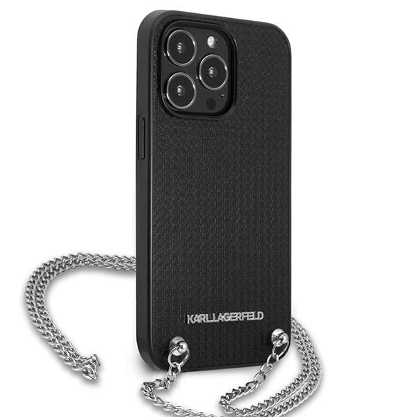 Karl Lagerfeld Monogram Plaque Case for iPhone 13 Pro / 13 6.1" - Blackx_3