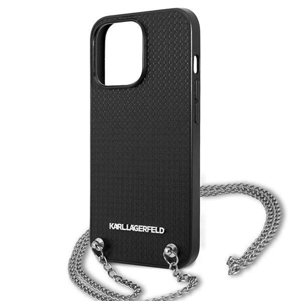 Karl Lagerfeld Monogram Plaque Case for iPhone 13 Pro / 13 6.1" - Blackx_5
