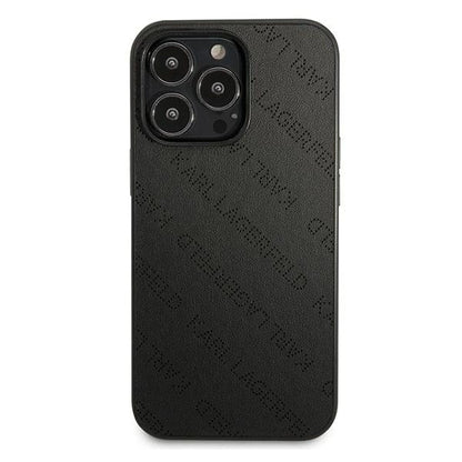 Karl Lagerfeld Perforated Allover Case for iPhone 13 Pro / 13 6.1" - Black_2