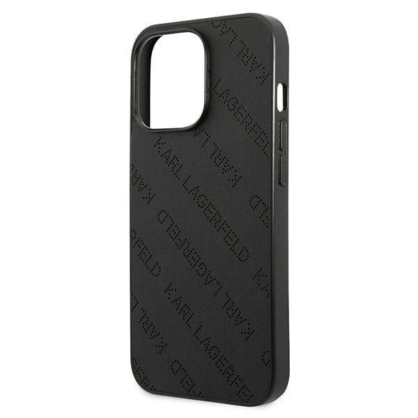 Karl Lagerfeld Perforated Allover Case for iPhone 13 Pro / 13 6.1" - Black_5