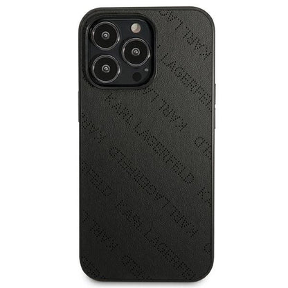 Karl Lagerfeld Perforated Allover iPhone 13 Pro Max 6.7" Case - Black_2