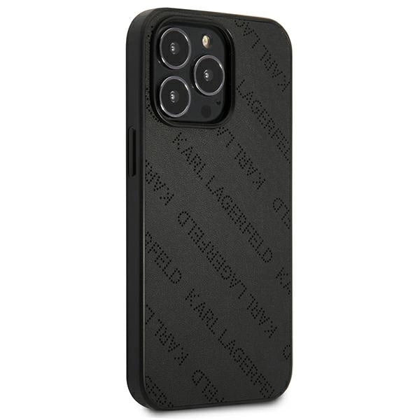 Karl Lagerfeld Perforated Allover iPhone 13 Pro Max 6.7" Case - Black_3
