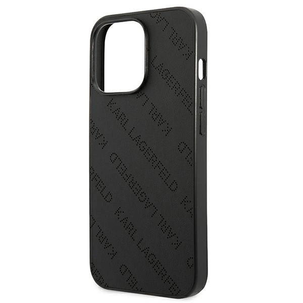Karl Lagerfeld Perforated Allover iPhone 13 Pro Max 6.7" Case - Black_5