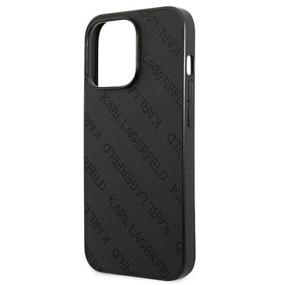 Karl Lagerfeld Perforated Allover iPhone 13 Pro Max 6.7" Case - Black_5