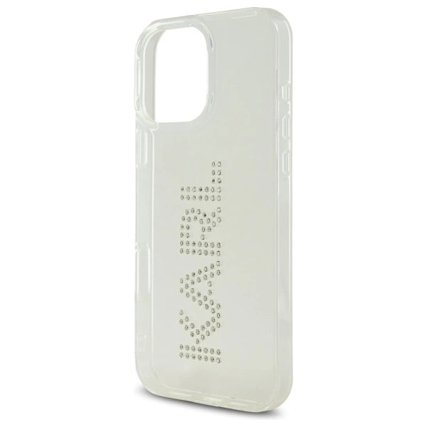 Karl Lagerfeld KLHCP16XHKLSTDCT iPhone 16 Pro Max 6.9" Clear Hard Case IML Rhinestones Logo_5