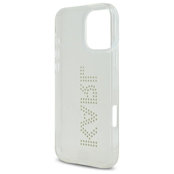Karl Lagerfeld KLHCP16XHKLSTDCT iPhone 16 Pro Max 6.9" Clear Hard Case IML Rhinestones Logo_6