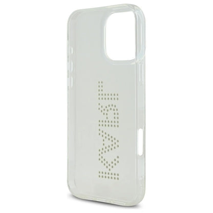 Karl Lagerfeld KLHCP16XHKLSTDCT iPhone 16 Pro Max 6.9" Clear Hard Case IML Rhinestones Logo_6