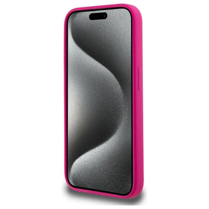 Karl Lagerfeld KLHMP15LSKHPPPLF iPhone 15 Pro 6.1&quot; fuchsia/fuschia hardcase Silicone Karl Head Print MagSafe_4