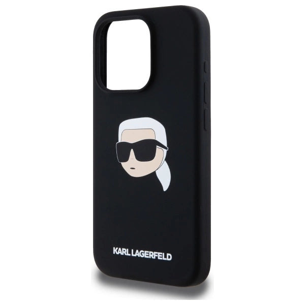 Karl Lagerfeld KLHMP15LSKHPPLK iPhone 15 Pro 6.1" black/black hardcase Silicone Karl Head Print MagSafe_5