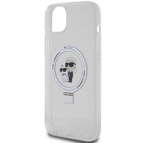 Karl Lagerfeld KLHMP15MHMRSKCH iPhone 15 Plus / 14 Plus 6.7" white/white hardcase Ring Stand Karl&amp;Choupette MagSafe_5