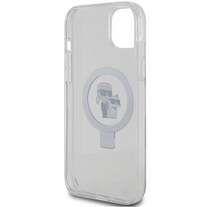 Karl Lagerfeld KLHMP15MHMRSKCH iPhone 15 Plus / 14 Plus 6.7" white/white hardcase Ring Stand Karl&amp;Choupette MagSafe_6