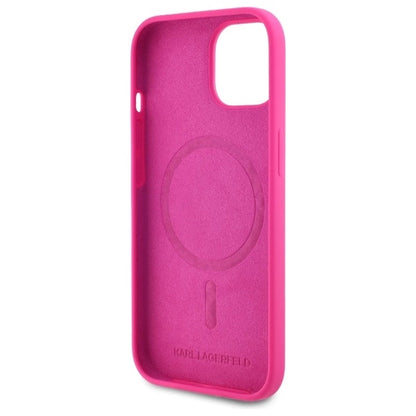 Karl Lagerfeld KLHMP15SSKHPPLF iPhone 15 6.1&quot; fuchsia/fuschia hardcase Silicone Karl Head Print MagSafe_6