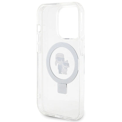 Karl Lagerfeld KLHMP15XHMRSKCH iPhone 15 Pro Max 6.7&quot; white/white hardcase Ring Stand Karl&amp;Choupette MagSafe_6