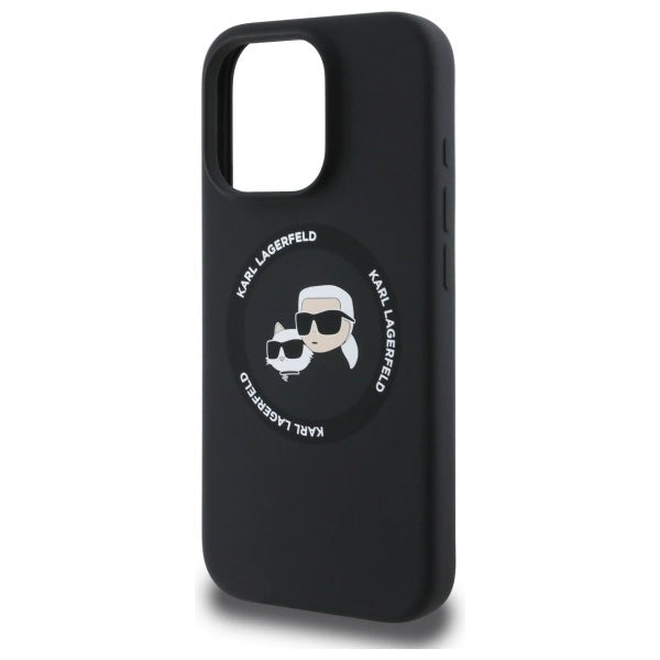 Karl Lagerfeld KLHMP16XSKCHTCK iPhone 16 Pro Max 6.9" black/black hardcase Silicone Karl&amp;Choupette Heads MagSafe_5