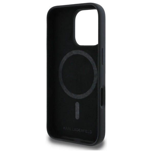 Karl Lagerfeld KLHMP16XSKCHTCK iPhone 16 Pro Max 6.9" black/black hardcase Silicone Karl&amp;Choupette Heads MagSafe_6