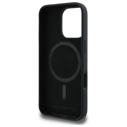 Karl Lagerfeld KLHMP16XSKCHTCK iPhone 16 Pro Max 6.9" black/black hardcase Silicone Karl&amp;Choupette Heads MagSafe_6