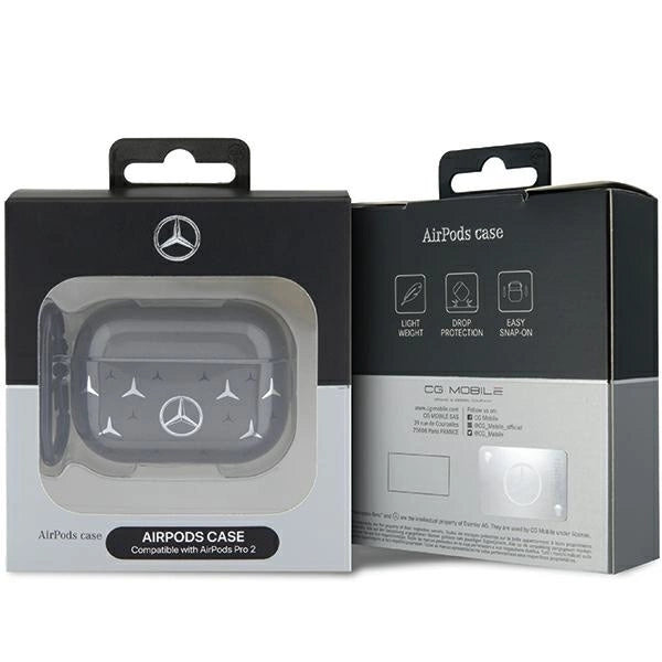 Mercedes MEAP28DPMGS AirPods Pro 2 (2022/2023) cover black Large Star Pattern_3