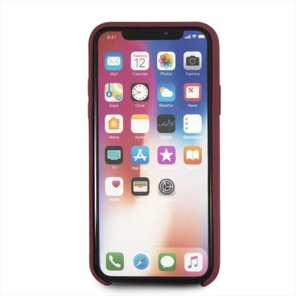 Mercedes Silicone Line iPhone X/XS Case - Red_3