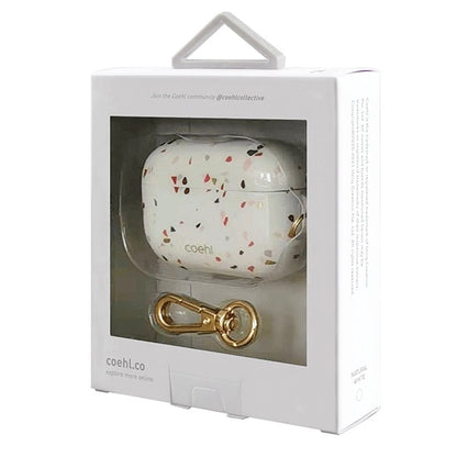 Uniq Coehl Terrazzo AirPods Pro Case White/Natural White_1