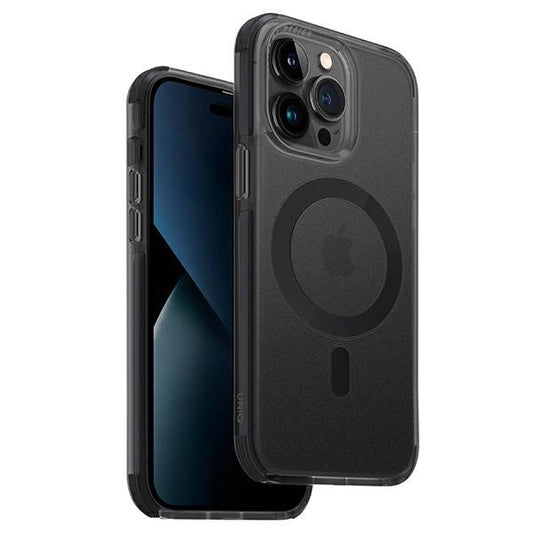 Uniq Combat iPhone 14 Pro 6.1&quot; case Magclick Charging black/concrete charcoal_0