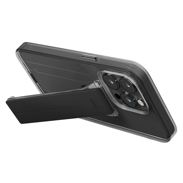 Uniq case Heldro Mount with Stand iPhone 15 Pro Max 6.7" smoke/vapor smoke_2