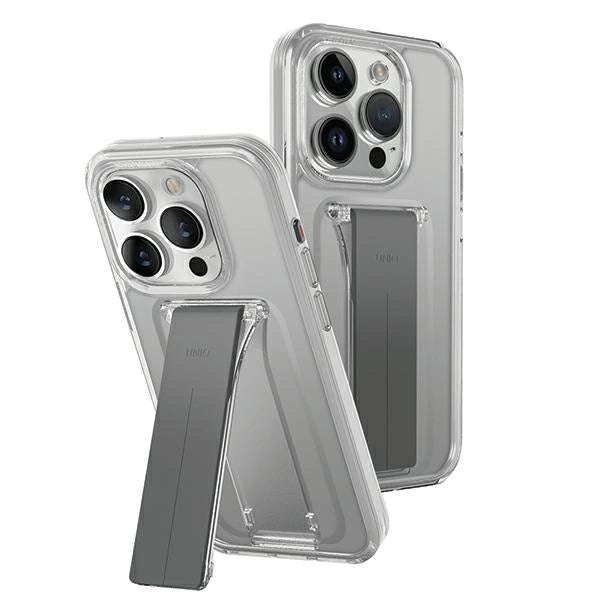 Uniq case Heldro Mount with Stand iPhone 15 Pro Max 6.7" transparent/lucent clear_0