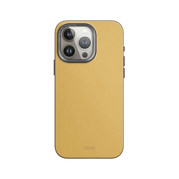 Uniq Lyden DS iPhone 15 Pro 6.1" Magclick Charging case canary yellow-flint grey_1