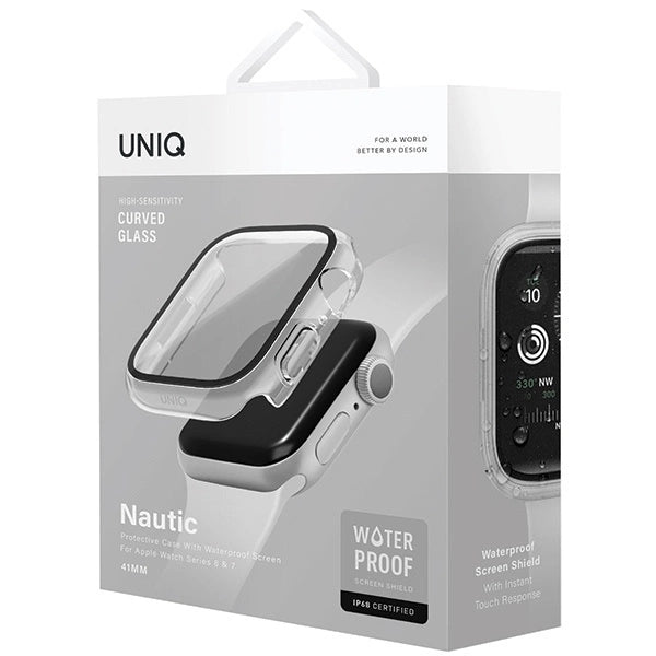 Uniq Nautic Apple Watch Series 7/8/9 41mm Case Transparent/Dove Clear_5