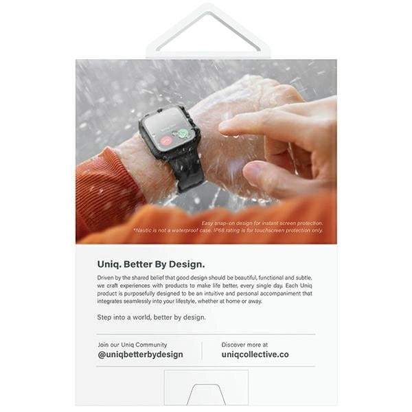 Uniq Nautic Apple Watch Series 7/8/9 41mm Case Transparent/Dove Clear_6