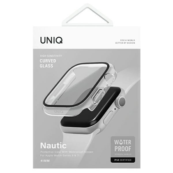 Uniq case Nautic Apple Watch Series 7/8/9 45mm transparent/dave clear_4