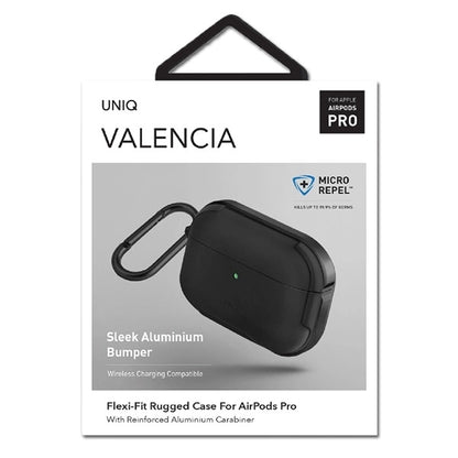 Uniq Valencia AirPods Pro Case Black/Midnight Black Antimicrobial_7