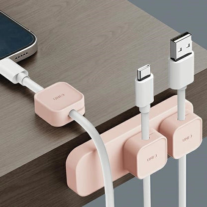 Uniq Pod Mag Magnetic Cable Organizer + Base Pink/Blush Pink_2