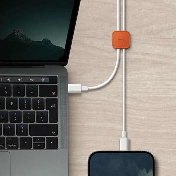 Uniq Pod Self-adhesive Cable Organizer - Set of 8 - Orange_3