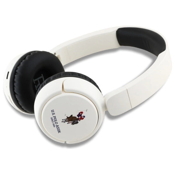 US Polo Bluetooth Headphones USHPV6PUNH White DH Color Logo_1