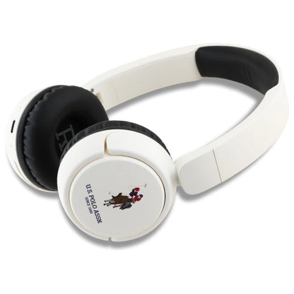 US Polo Bluetooth Headphones USHPV6PUNH White DH Color Logo_1