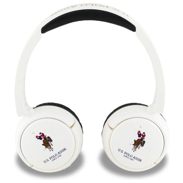 US Polo Bluetooth Headphones USHPV6PUNH White DH Color Logo_2