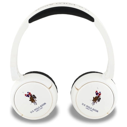 US Polo Bluetooth Headphones USHPV6PUNH White DH Color Logo_2