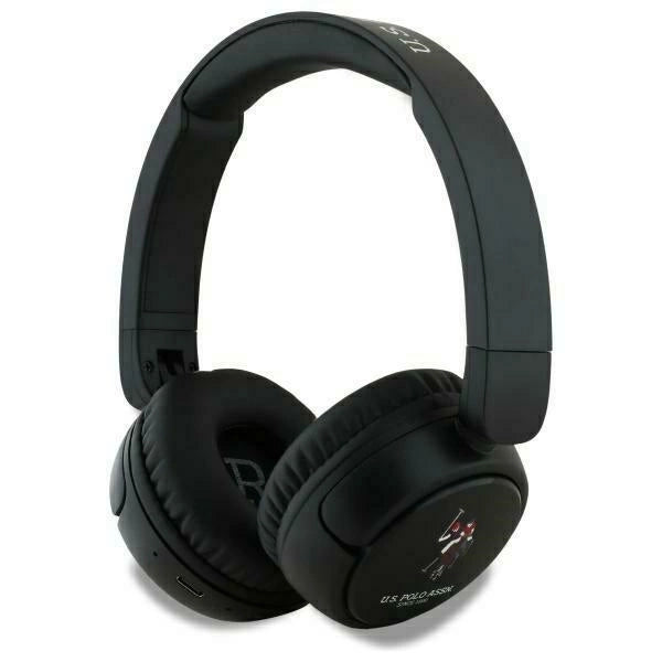 US Polo Bluetooth Headphones USHPV6PUNK Black/Black DH Color Logo_0
