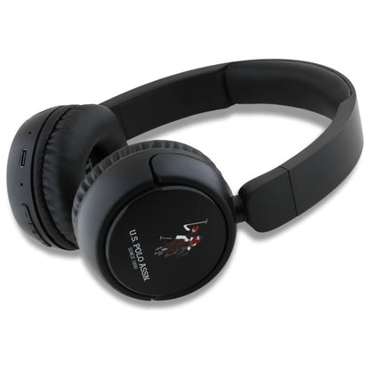 US Polo Bluetooth Headphones USHPV6PUNK Black/Black DH Color Logo_1