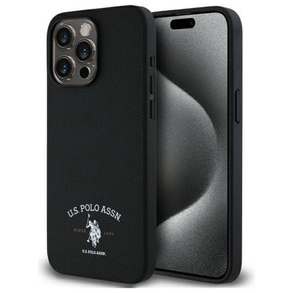 US Polo USHCP15XPARK iPhone 15 Pro Max 6.7" black/black Printed DH Logo_0