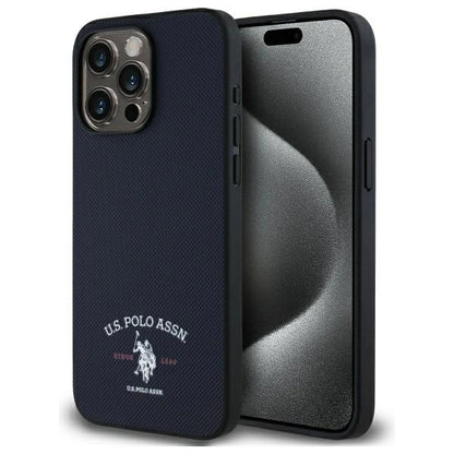 US Polo USHCP15XPARV iPhone 15 Pro Max 6.7&quot; Navy Printed DH Logo_0