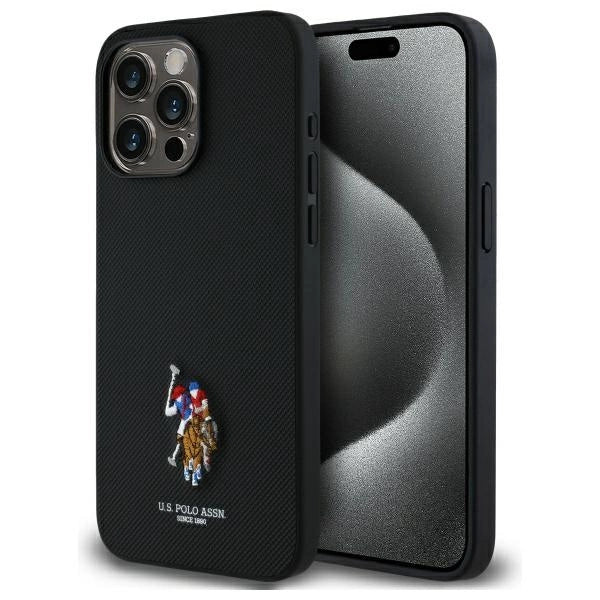 US Polo USHCP15XPEMK iPhone 15 Pro Max 6.7" black/black Embroidered DH Color_0