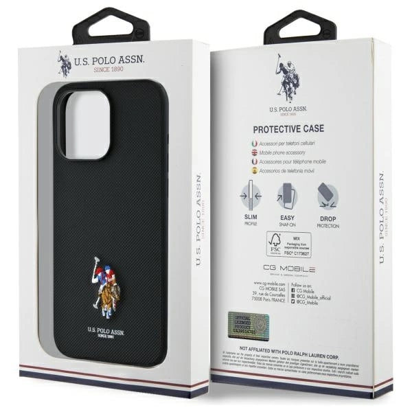 US Polo USHCP15XPEMK iPhone 15 Pro Max 6.7" black/black Embroidered DH Color_7