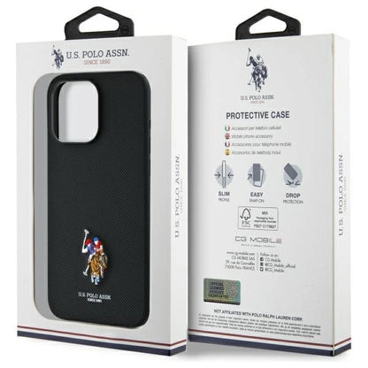 US Polo USHCP15XPEMK iPhone 15 Pro Max 6.7" black/black Embroidered DH Color_7