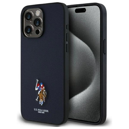 US Polo USHCP15XPEMV iPhone 15 Pro Max 6.7" Navy Embroidered DH Color_0