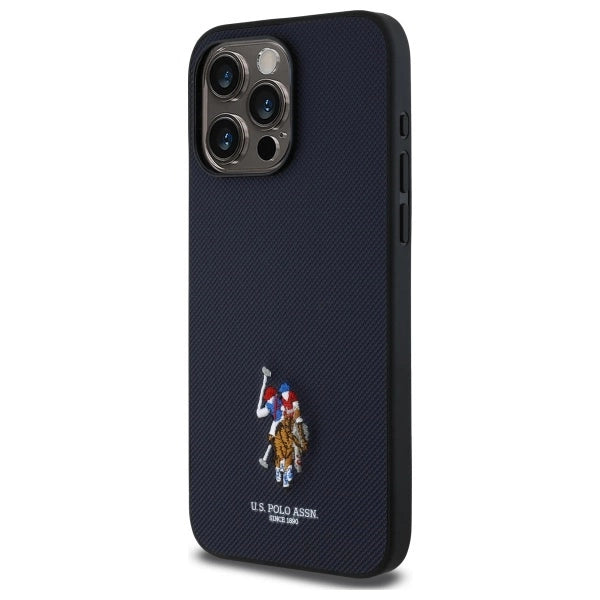 US Polo USHCP15XPEMV iPhone 15 Pro Max 6.7" Navy Embroidered DH Color_1