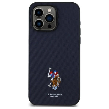 US Polo USHCP15XPEMV iPhone 15 Pro Max 6.7" Navy Embroidered DH Color_2