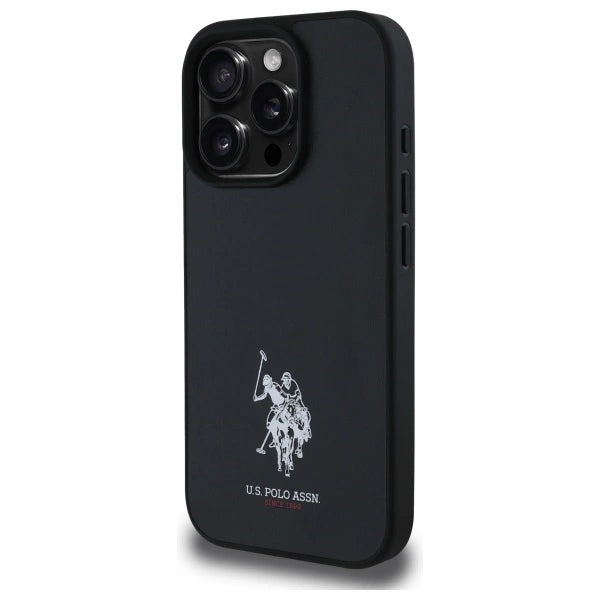 US Polo USHCP15XPGEK iPhone 15 Pro Max 6.7" black/black Leather Embroidered DH Color_1